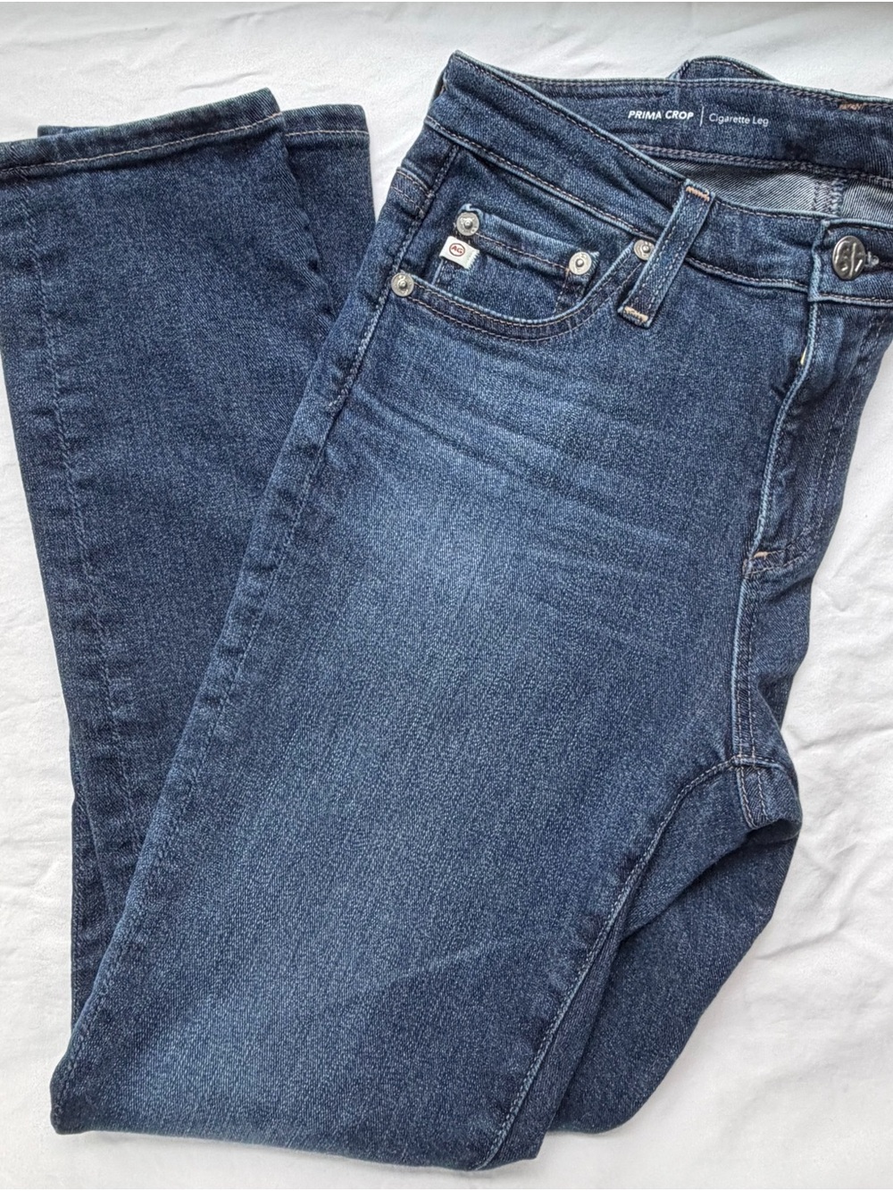 Ag Adriano Goldschmied women’s Prima Crop cigarette leg jean 25R made in USA